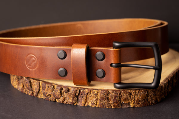Gaucho Oil American Walnut Leather Belt